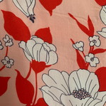 Enzzo Floral Blouse Medium like new, white and red