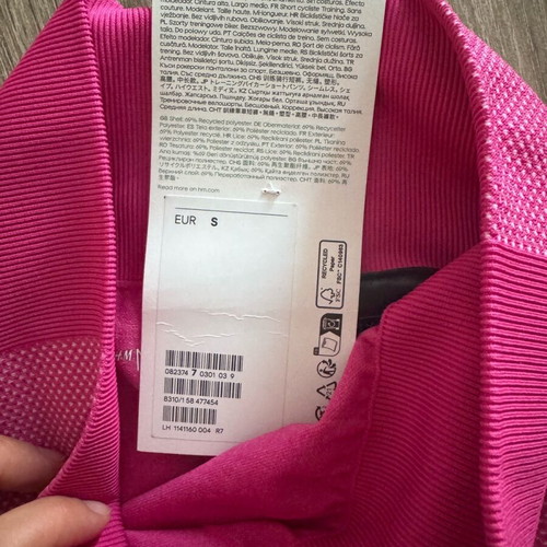 Training biker shorts H&M new, pink, size S