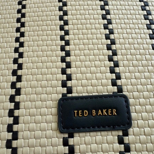 Ted Baker shoulder bag new, white and blue, large compartment
