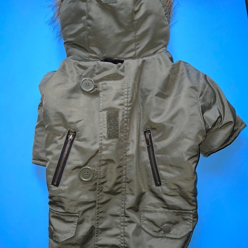Dog jacket new, 45 cm with free toy
