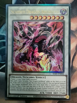 Scarred Dragon Archfiend RA05 Near Mint Ultimate Rare 1st Edition