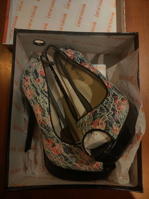 Stiletto shoes new, multicolored, size 38