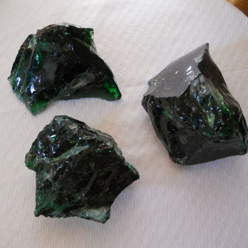 Decorative green glass mass new