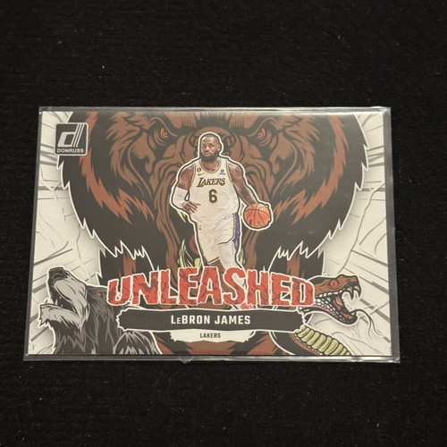 2023-24 Panini Donruss LeBron James Unleashed card like new