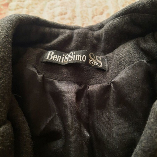 Benissimo coat gray anthracite like new, size S