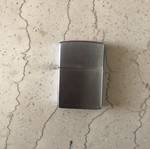Zippo silver lighter used, simple, needs maintenance