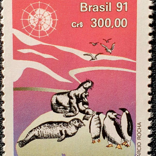 Brazil 1991 stamp set unsealed, single series