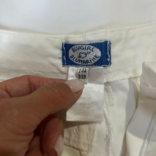 Vintage Blugirl Women's Capri Pants white used, size M 38 10