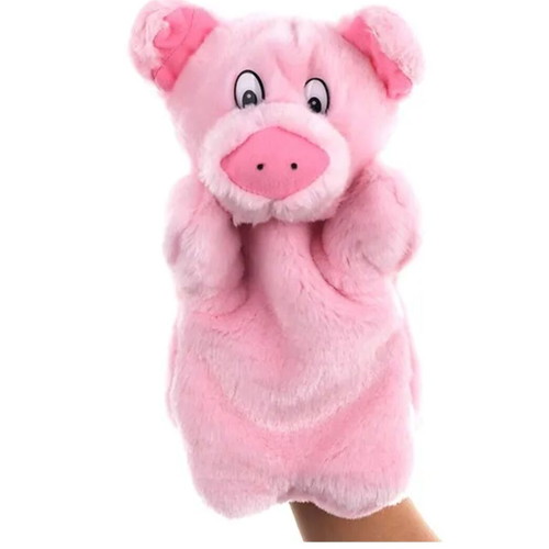 Pig Plush Hand Puppet 25cm new for Puppet Theater