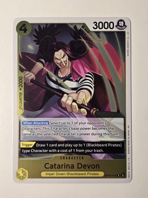 Catarina Devon One Piece Card Game OP16-104 Rare like new