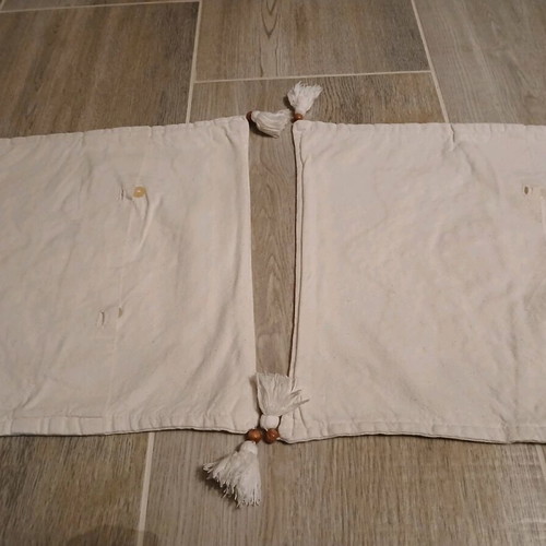 Vintage beige pillow covers used, set of 2, 40 cm