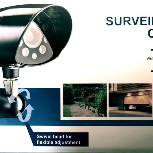 Color CCTV surveillance camera new with 8 LED lights