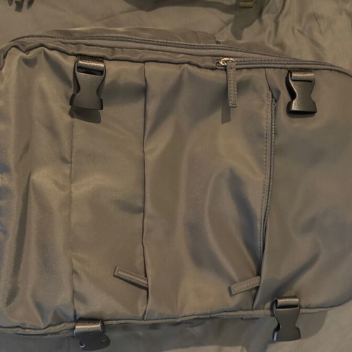 Compression backpack unused, gray shoulder bag