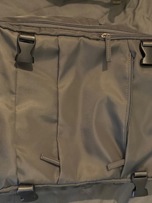 Compression backpack unused, gray shoulder bag
