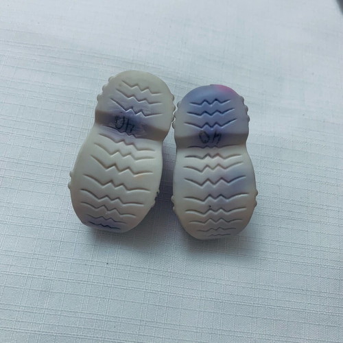 Doll Shoes used, large size, soft material with marker stains