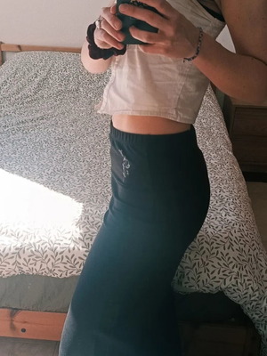 Dance pants new black elastic size S