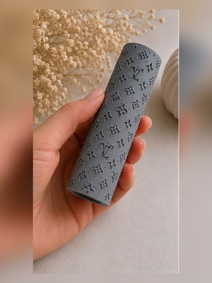 Roller texture for polymer clay LV inspired new