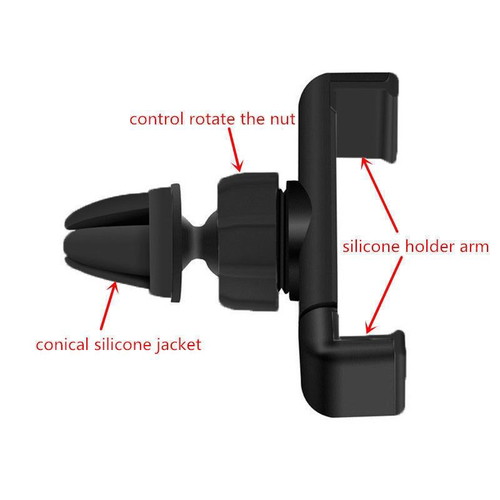Clip Mobile Phone Holder for the Car, rotates 360 degrees. It is intact.