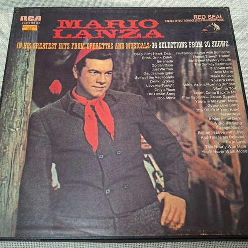 Mario Lanza In His Greatest Hits 3XLP Box μεταχειρισμένο, κλασσική