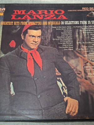 Mario Lanza In His Greatest Hits 3XLP Box μεταχειρισμένο, κλασσική