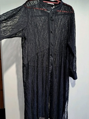 Maxi lace cardigan like new, black, size XL Happy Sizes