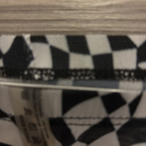 Shein semi-transparent pants used, black and white, size S