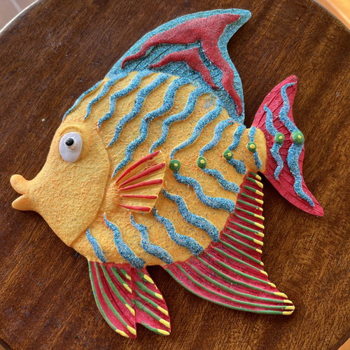 Ceramic decorative tropical fish wall art new
