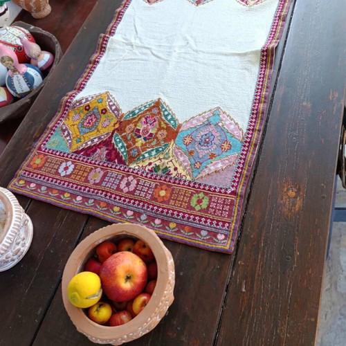 Woven cross-stitch embroidery like new