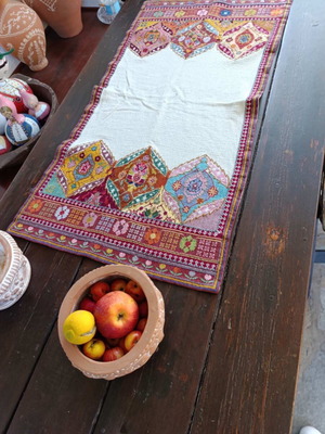 Woven cross-stitch embroidery like new