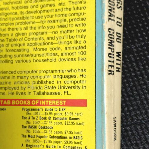 1001 Things to Do with Your Personal Computer book used, English