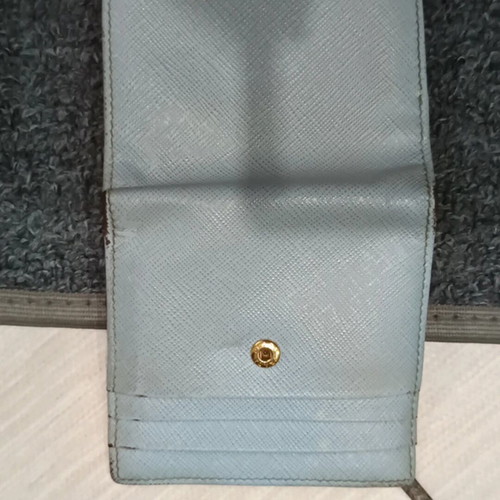 Prada wallet turquoise saffiano leather like new