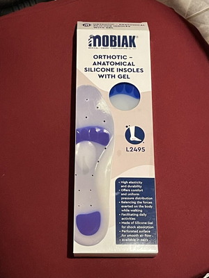 Anatomical Orthopedic Silicone Insoles new, size 39-42