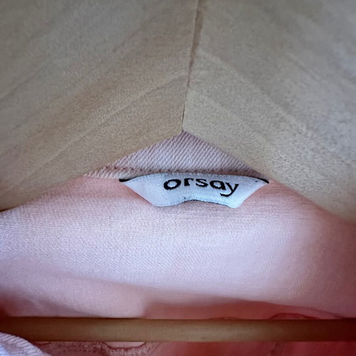 Orsay peach denim jacket, XXS/XS