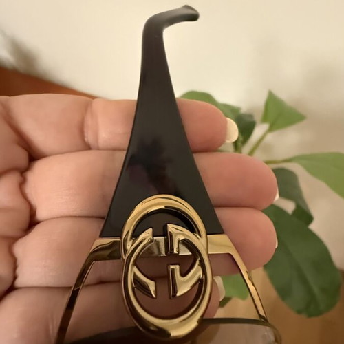 Gucci vintage shield sunglasses GG2802/S like new, brown and gold
