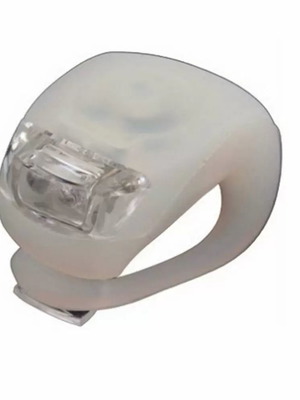 Bicycle light frog silicone LED white new with 2 LEDs