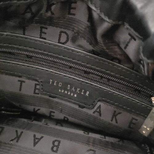Ted Baker black leather bag used