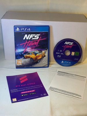 Need for Speed Heat PlayStation 4 game like new with booklet