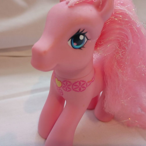 My Little Pony G3 Pinkie Pie figure used, 2007 Hasbro 25th Birthday Celebration