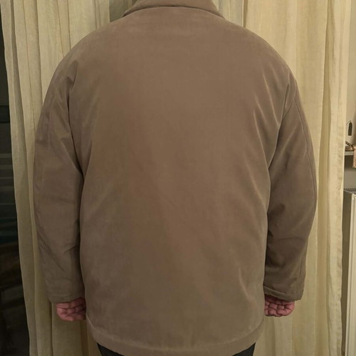 Men's jacket used, beige, sizes XXL-3XL