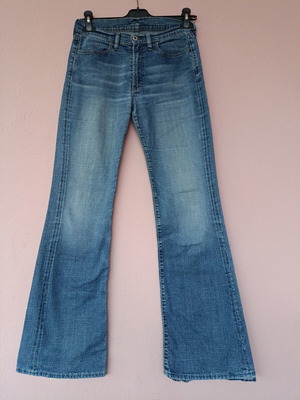 Diesel Flared Jeans New, Washed Denim, Women's