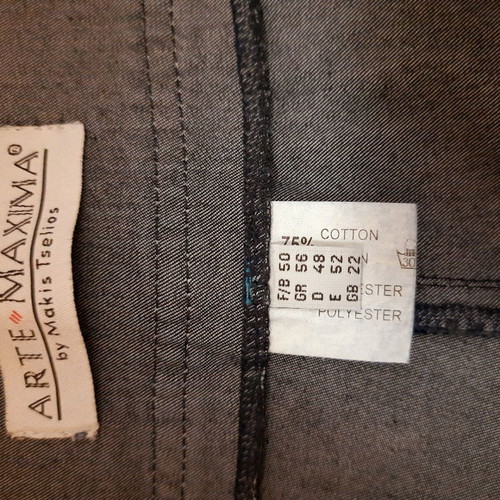 Arte Maxima women's summer jeans like new, blue-gray with embroidery, size XXL-5XL