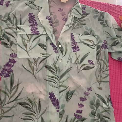 Shirt new, colorful, loose fit, size M/L
