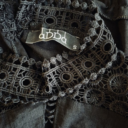 Abba long black boho dress made of viscose and cotton, like new