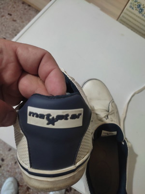 Mat Star sneakers used, size 42, white and blue