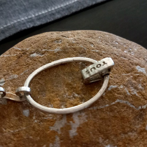 Tous silver hammered bracelet like new
