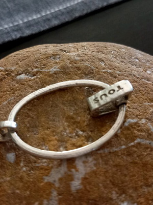 Tous silver hammered bracelet like new