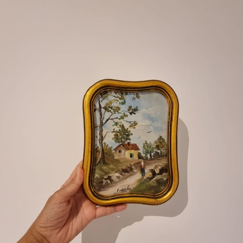 Vintage painting frame used, signed
