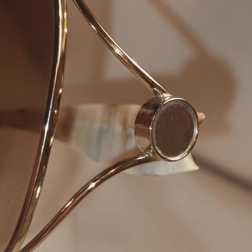 Salvatore Ferragamo sunglasses used, brown degrade lens with case