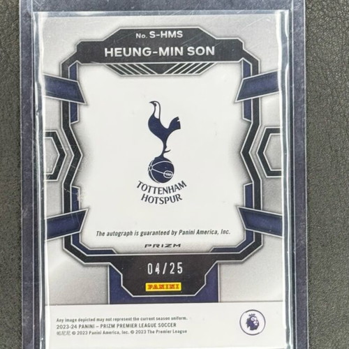 Prizm Heung-Min Son 2023-24 Autographed Card mint condition