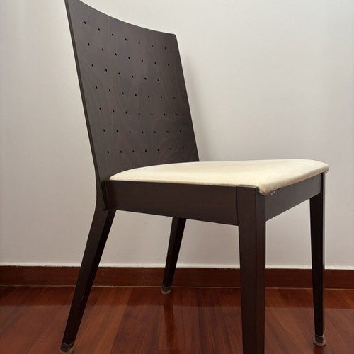 Dining set Bo Concept wenge wood table and six chairs like new